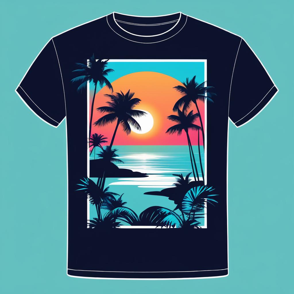 Chic Beach Vibes Streetwear T-Shirt Design