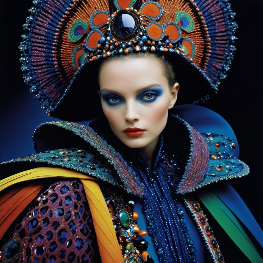 Avant-Garde Couture Fashion Portrait