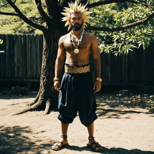 Sun God Costume with Japanese Flair