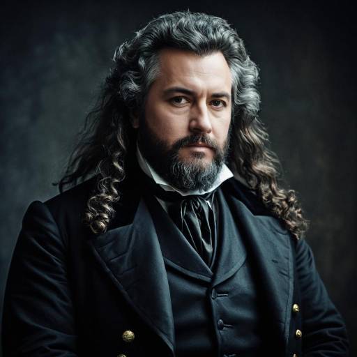 19th Century Aristocratic Man in Dark Frock Coat