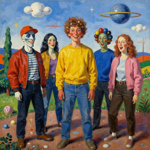 Surreal Cosmic Travel Scene