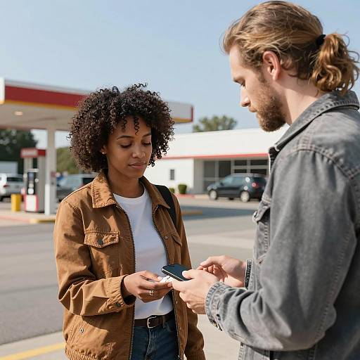 Outdoor Encounter: A Moment Shared
