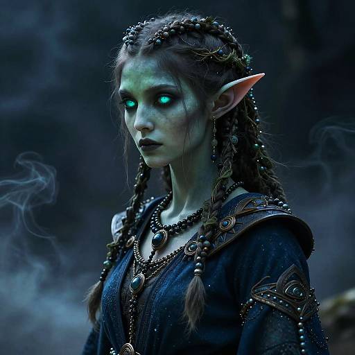 Mystic Abyss Wanderer with Ethereal Aura