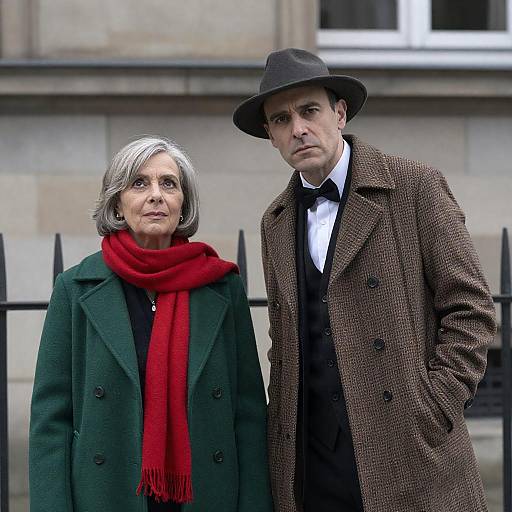 Outdoor Portrait of a Stylish Couple