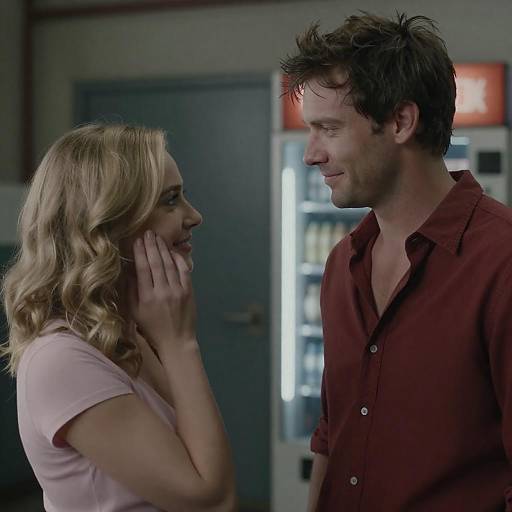 Intimate Encounter in Industrial Ambiance