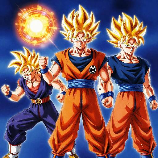 Saiyan Transformation in Vivid Anime Style