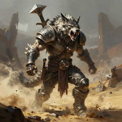 Wasteland Berserker Character Portrait