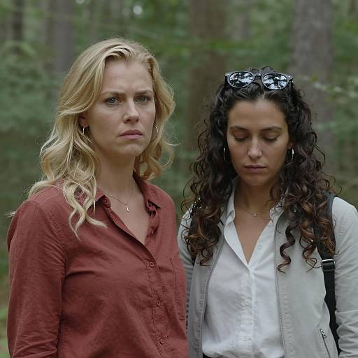Serious Women Portrait in Forest Setting