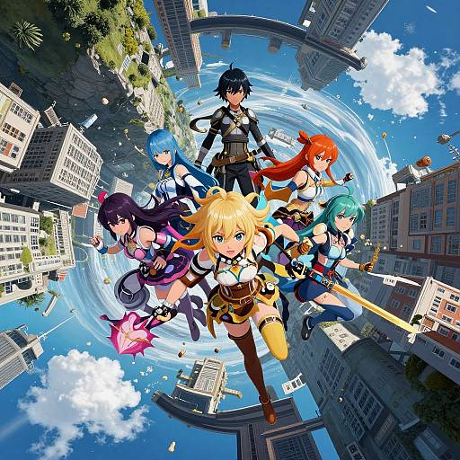 Surreal Gravity Rush Character Scene