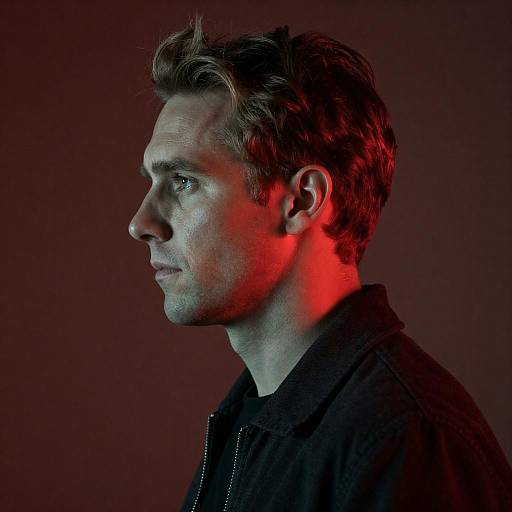 Dynamic Side Profile Portrait with Lighting