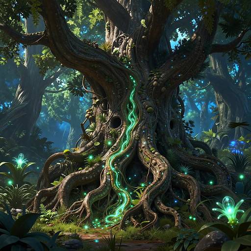 Mystical Ancient Tree Interior Reveal