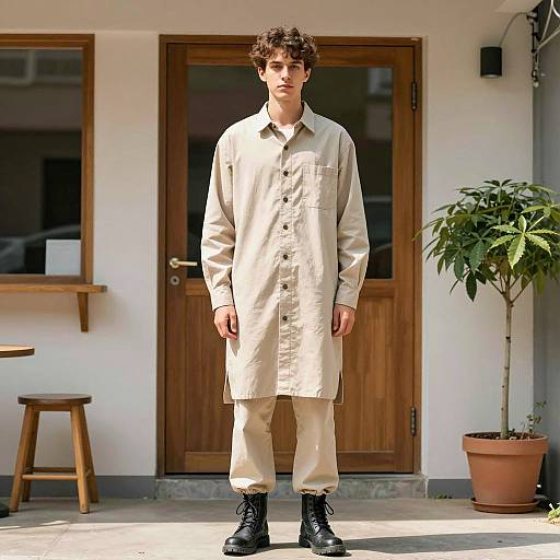 Casual Urban Costume Photography Scene