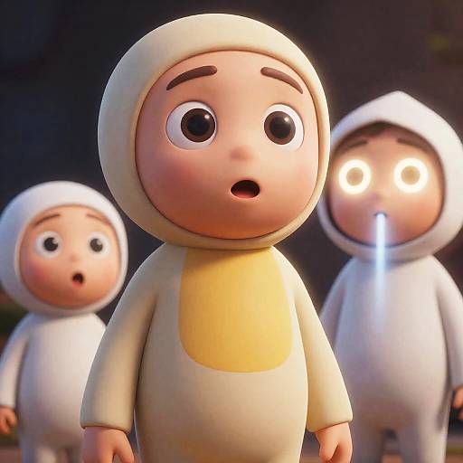 Surreal CGI Puppets with Unique Features