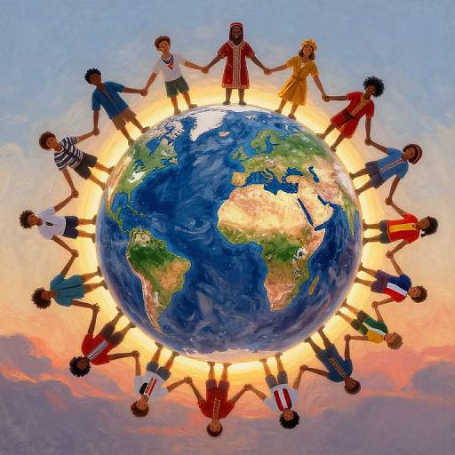 Unity of Nations Around Earth