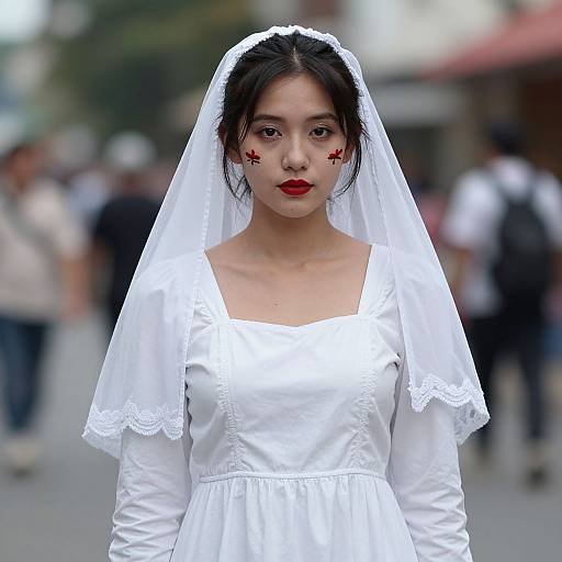 Realistic Llorona Costume Portrait