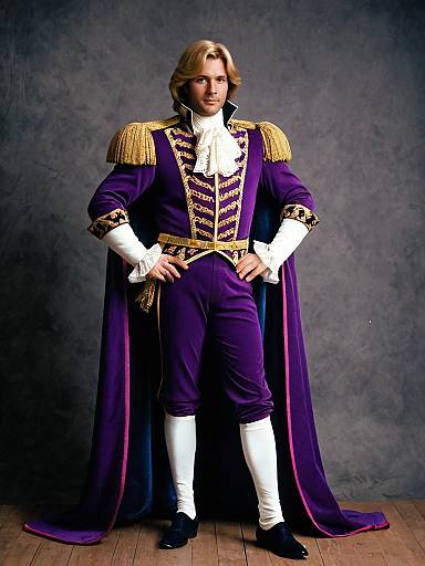 Man in Regal Prince Costume