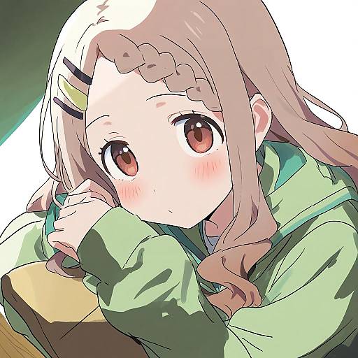 Illustration of Aoba kokona, yama no susume in the style of Medu (rubish)