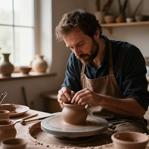 Flavio Crafting Intricate Pottery Art