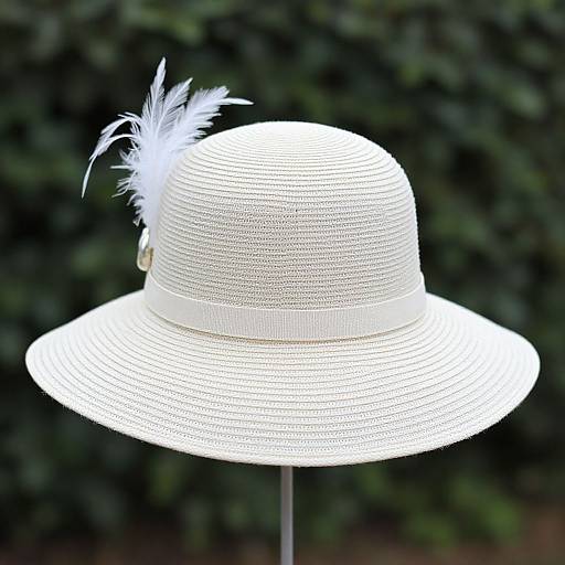 Elegant Wide Brim Straw Hat