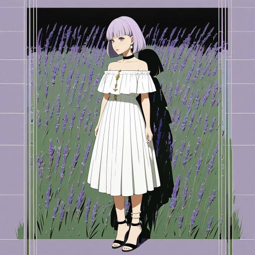 Contemplative Girl in Serene Meadow