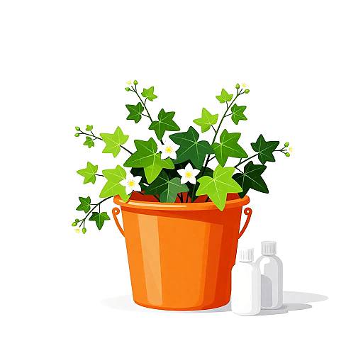 Vibrant Vector Graffiti with Ivy Bucket