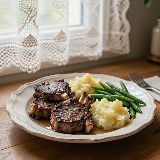 Cozy Mutton Chops with Sides