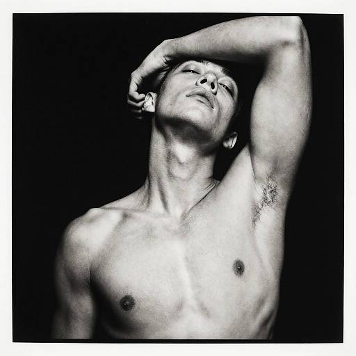 Black and White Artistic Male Portrait