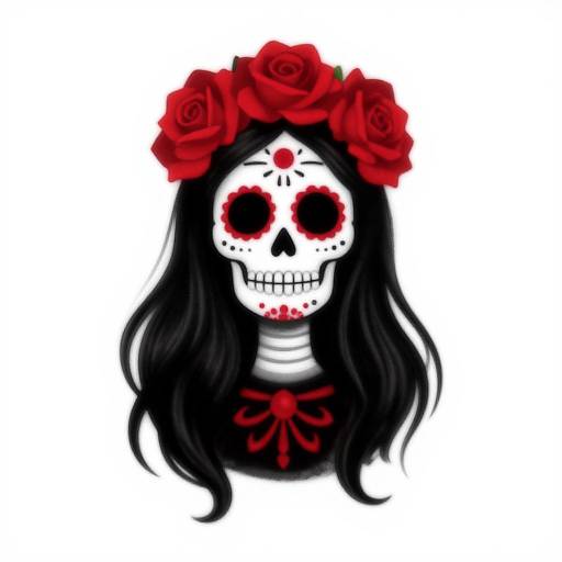 Dia de los Muertos Sugar Skull Woman