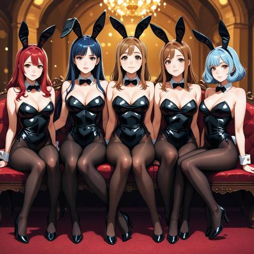 Cute Girls with Animal Ears and Fashion