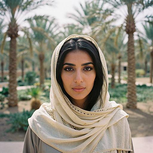 Ethereal Portrait of Middle Eastern Woman