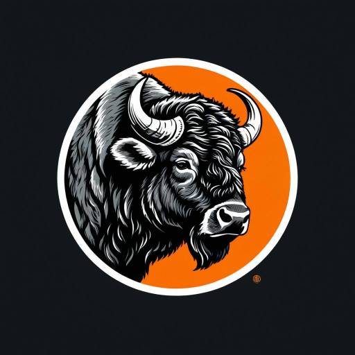 Elegant Realistic Bison Logo