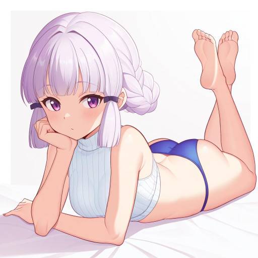 Dreamy Girl in Ribbed Turtleneck Dreamy Girl in Ribbed Turtleneck