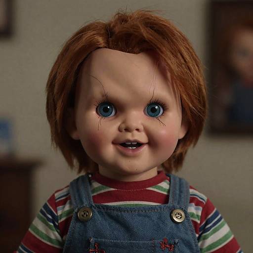 Creepy Sexy Chucky Doll Close-Up