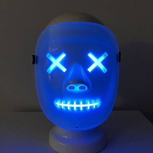 LED Blue Purge Mask on Mannequin
