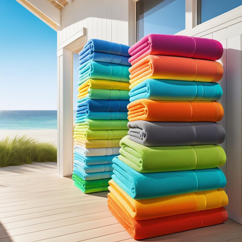 Vibrant Beach Towels in Sunny Retreat