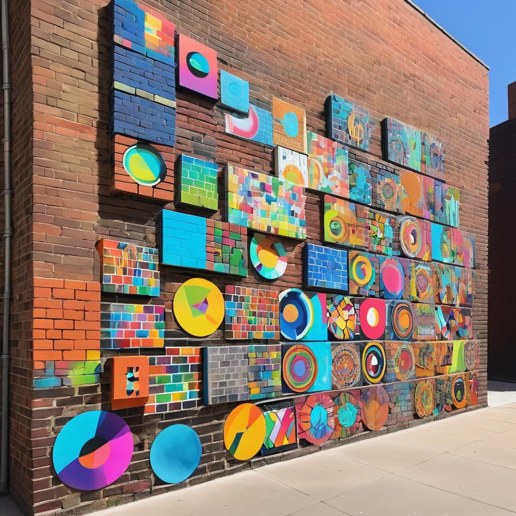 Urban Vibrancy: Brick Wall Murals