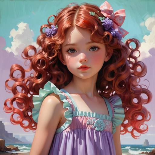 Epic Girl Portrait in Lavender Sundress