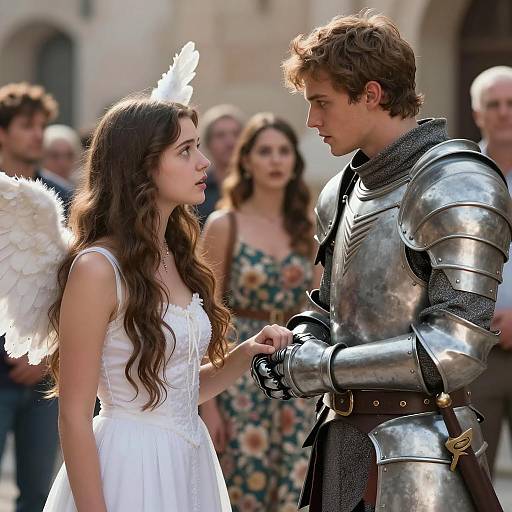 Enchanting Scene of Love and Fantasy