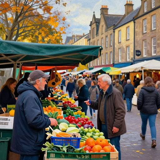 Santander Autumn Market Impressionism