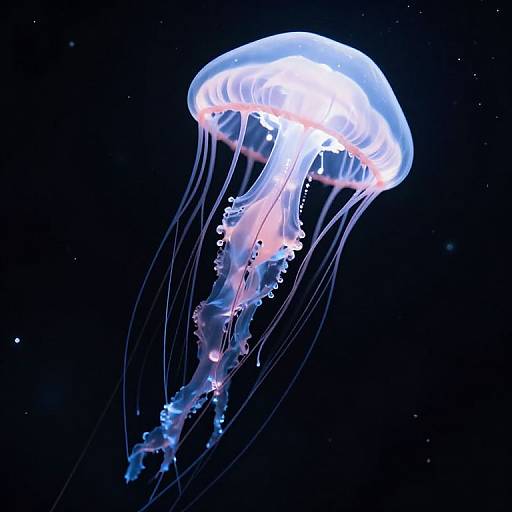 Luminous Jellyfish in Cosmic Darkness