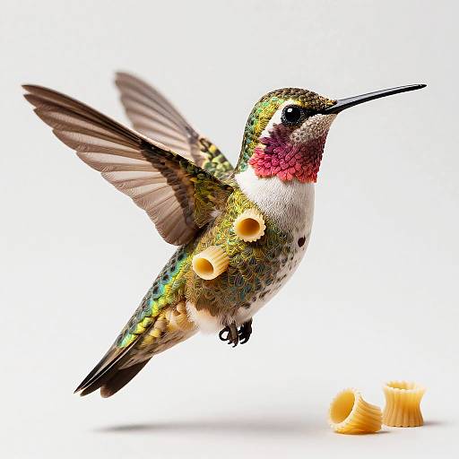 Trofie Pasta Hummingbird — Photoreal Sculpture