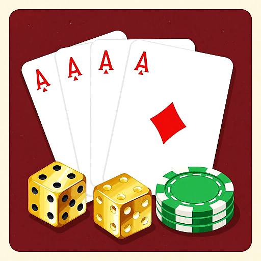 Vintage Casino Palette Poster Design