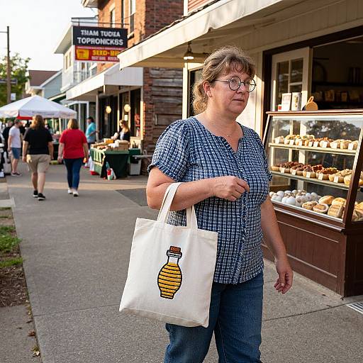 Realistic Mid-Sized Town Street Scene