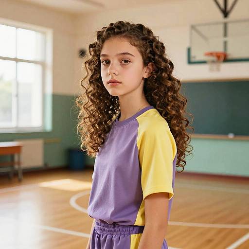 Permed Curls Teen Athletic Fashion