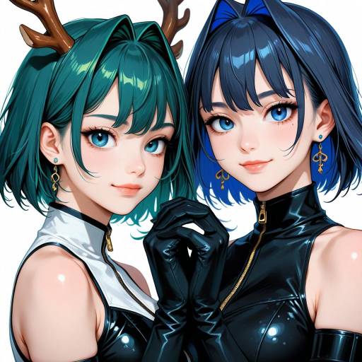 Virtual YouTuber Costume Designs with Girls