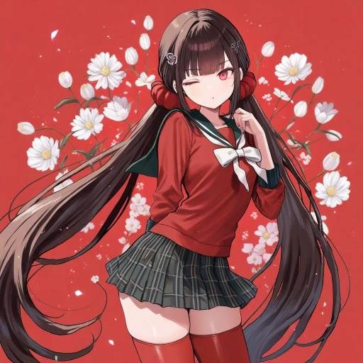 Maki in Stylish School Uniform