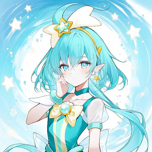 Illustration of Cure milky, precure in the style of Yukineko1018