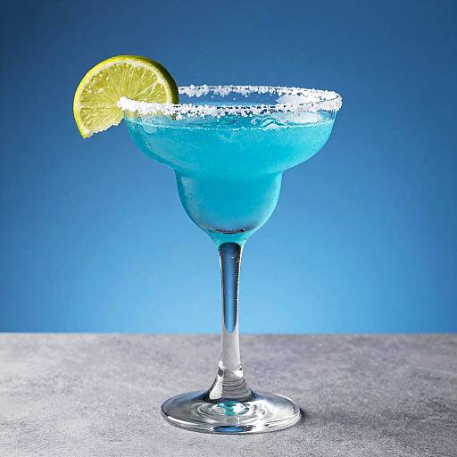 Vibrant Blue Margarita Photography