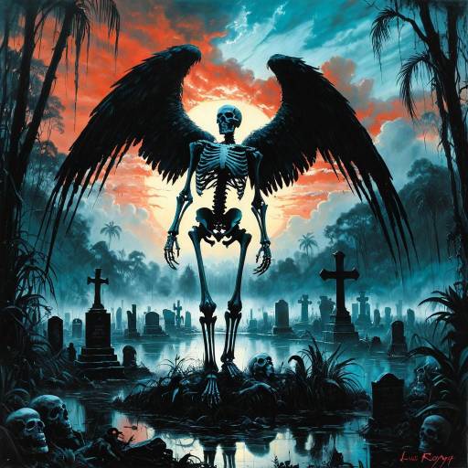 Fallen Angel in a Foggy Jungle