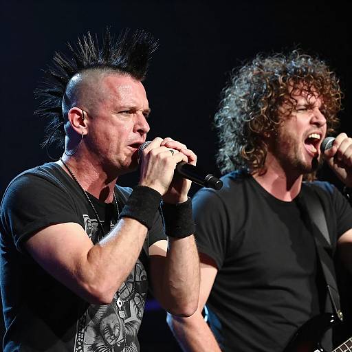 Energetic Punk Musicians on Stage